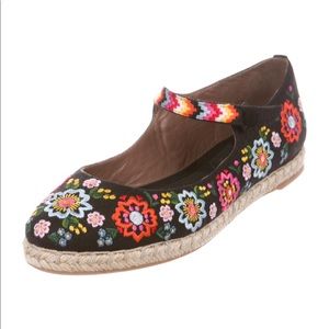 NEW $595 Tabitha Simmons Peggy Festival Espadrille